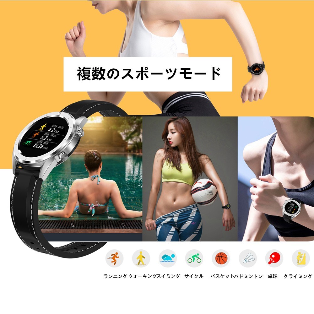 【2019年発売 】スマートウォッチ 活動量計 血圧測定 心拍計 歩数計 - 画像 (5)