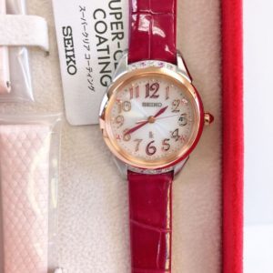 [セイコーウォッチ] 腕時計 ルキア ピエール・エルメ限定 限定2,000本 ソーラー電波 ピンクサファイア入り SSVW140 レディース ピンク
